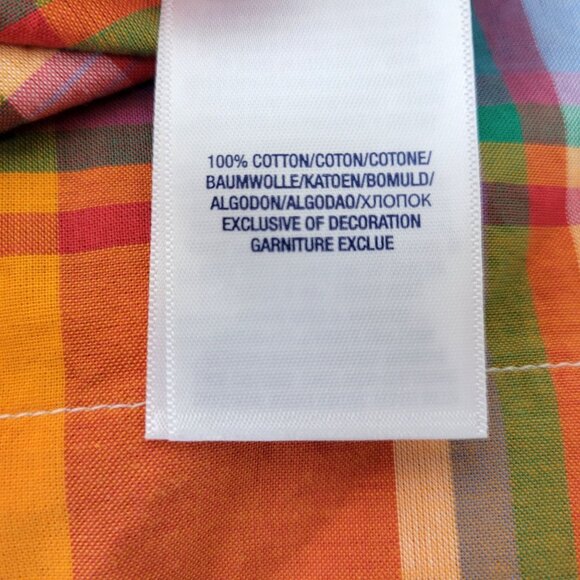 Ralph Lauren Boys Plaid Short Sleeve Button-Down Shirt 2/2T 100% Cotton Multicol - Picture 4 of 5